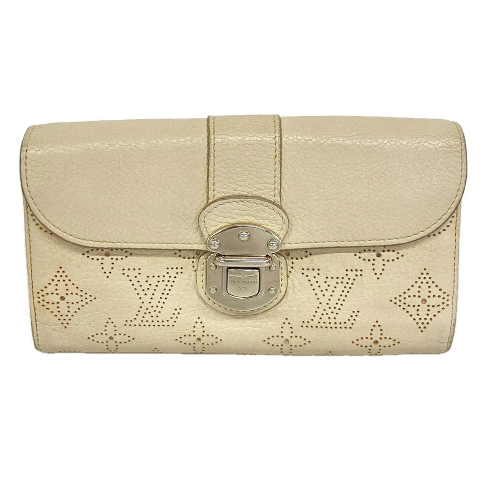 Louis Vuitton Mahina Portefeuille Iris Long Wallet M58094 Sable Women's